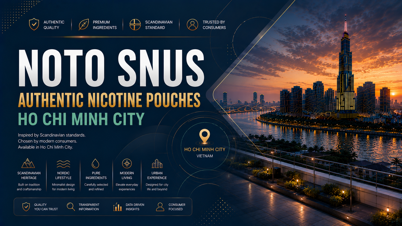 Snus NOTO — Unique Natural-Flavor Nicotine Pouches in Saigon